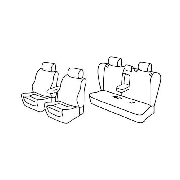 Fundas de asiento Lampa Set Superior - Beige - compatibles para Opel Vectra 5p (10/02>01/09)