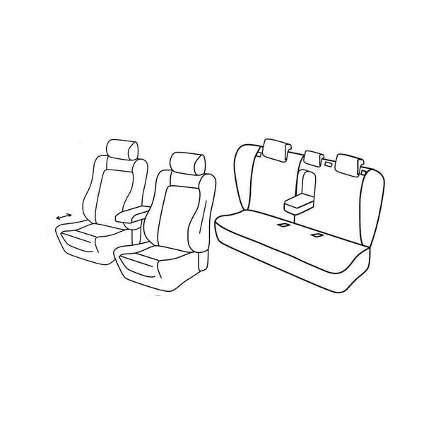 Coprisedili Lampa Set Superior - Beige - compatibile per Opel Insignia 4p (02/09>10/13)