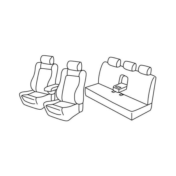 Coprisedili Lampa Set Superior - Beige - compatibili per Mercedes Classe E 4p (03/02>02/09)