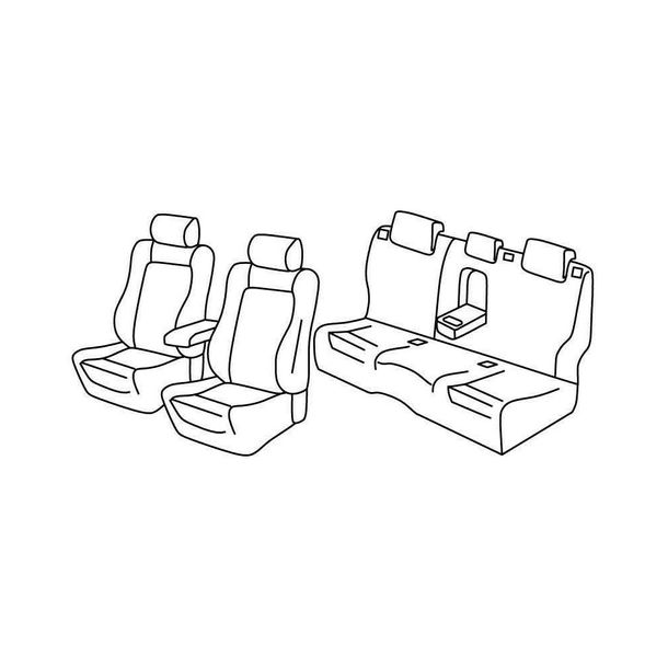 Fundas de asiento Lampa Set Superior - Beige - compatibles para Mazda 6 Wagon (01/13>10/18)