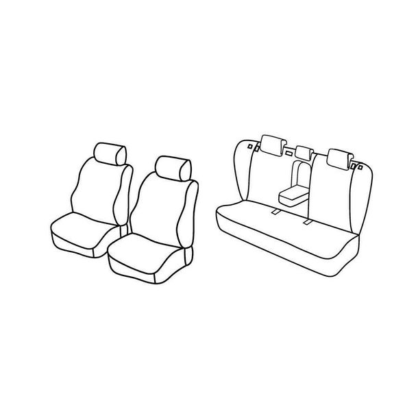 Coprisedili Lampa Set Superior - Beige - compatibili per Hyundai i40 Wagon (07/11>08/19)