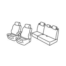 Potahy Lampa Set Superior - Béžové - kompatibilní pro Ford Focus 5p (03/11>05/18) - Ford Focus Wagon (06/11>05/18)