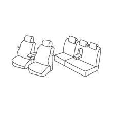 Sitzbezüge Lampa Set Superior - Beige - kompatibel für Fiat Stilo 3p (01/02>12/07)
