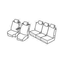 Potahy Lampa Set Superior - Béžové - kompatibilní pro Citroën C4 Grand Picasso (10/13>05/16)