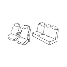 Housses de siège Lampa Set Superior - Beige - compatibles pour Citroen Berlingo Multispace (04/08>08/18) - Peugeot Partner Tepee (05/08>08/18)