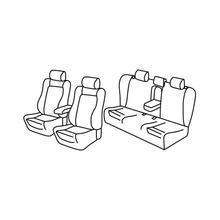 Sitzbezüge Lampa Set Superior - Beige - kompatibel für Audi A4 Avant (09/01>04/08)
