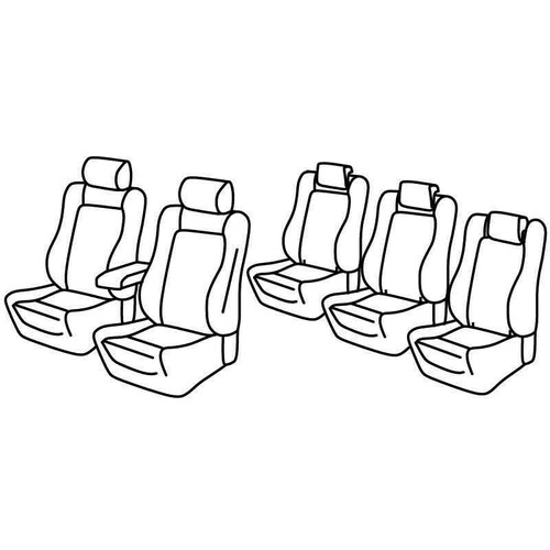 Coprisedili Lampa Set Superior - Beige - compatibili per Volkswagen Sharan (10/10>07/20)