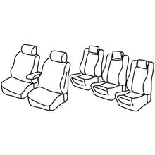 Habillages de siège Lampa Set Superior - Beige - compatibles pour Volkswagen Sharan (10/10>07/20)