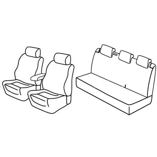 Coprisedili Lampa Set Superior - Beige - compatibile per Volkswagen Polo 5p (09/09>04/14)