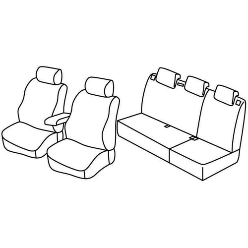 Fundas de Asiento Lampa Set Superior - Beige - compatible para Volkswagen Polo 5p (09/09>04/14)