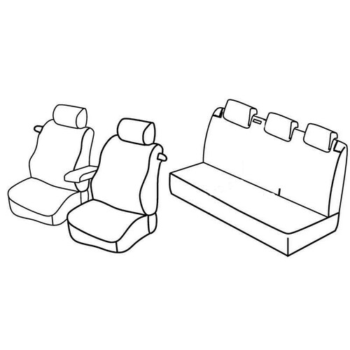 Fundas de asiento Lampa Set Superior - Beige - compatibles para Volkswagen Polo 3p (09/09>04/14)