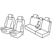 Housses de siège Lampa Set Superior - Beige - compatible avec Volkswagen Polo 5p (11/01>08/09)