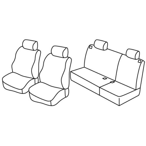 Coprisedili Lampa Set Superior - Beige - compatibili per Volkswagen Polo 5p (11/01>08/09)