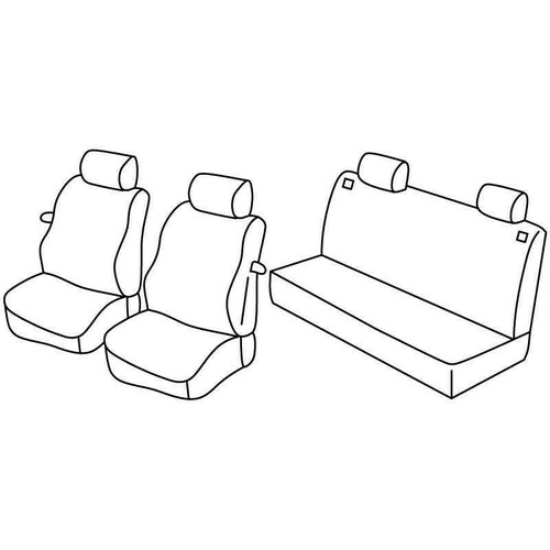 Coprisedili Lampa Set Superior - Beige - compatibile per Volkswagen Polo 3p (11/01>08/09)