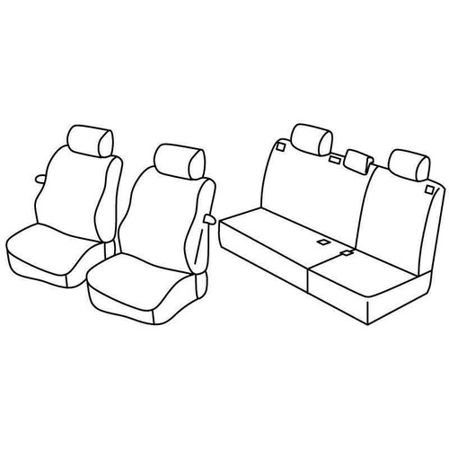 Coprisedili Lampa Set Superior - Beige - compatibili per Volkswagen Polo 3p (11/01>08/09)