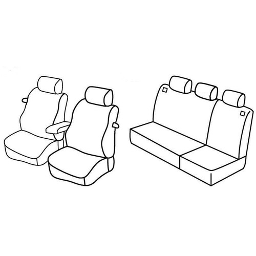 Coprisedili Lampa Set Superior - Beige - compatibile per Volkswagen Golf IV 3p (10/97>10/03)