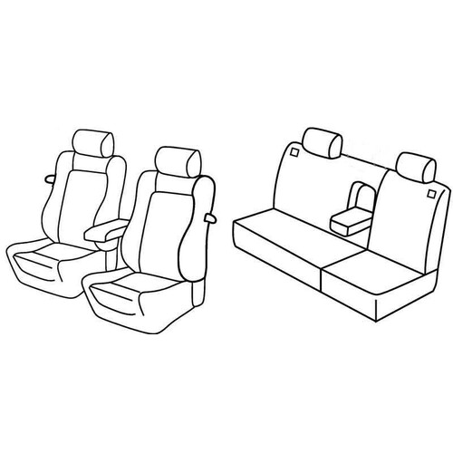 Coprisedili Lampa Set Superior - Beige - compatibile per Volkswagen Golf IV 3p (10/97>10/03)
