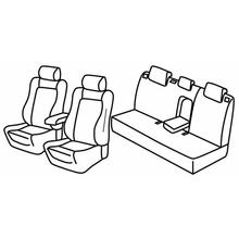 Housses de siège Lampa Set Superior - Beige - compatibles pour Toyota Auris 5p (12/12>03/19) - Toyota Auris Touring Sports (10/13>05/15)