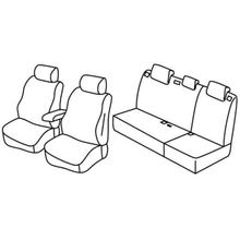 Housses de siège Lampa Set Superior - Beige - compatibles pour Toyota Auris 5p (04/07>11/12)