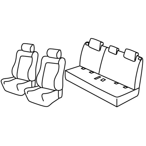 Fundas de asiento Lampa Set Superior - Beige - compatibles para Suzuki Vitara 5p (04/15>)