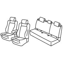 Coprisedili Lampa Set Superior - Beige - compatibili per Seat Leon 5p (01/13>05/20)