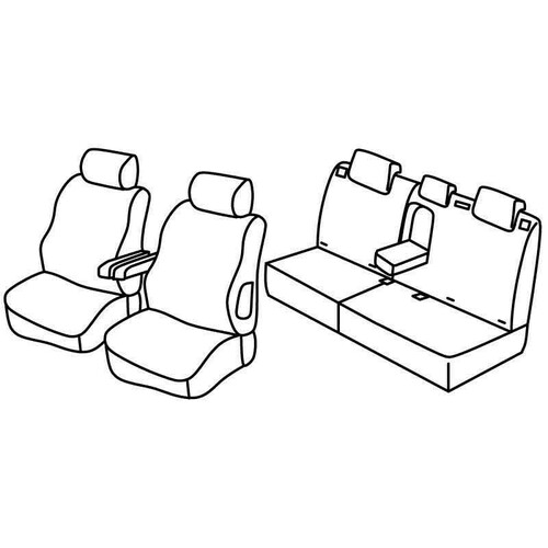 Coprisedili Lampa Set Superior - Beige - compatibili per Peugeot 307 5p (06/01>08/07)