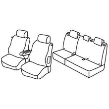 Sitzbezüge Lampa Set Superior - Beige - kompatibel für Peugeot 307 3p (06/01>08/07)