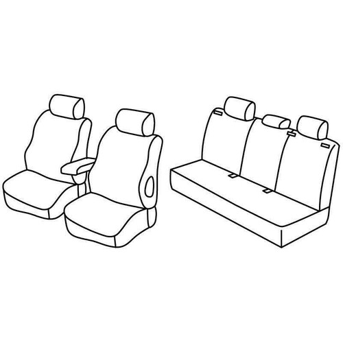 Coprisedili Lampa Set Superior - Beige - compatibili per Opel Astra H 5p (03/04>12/09)