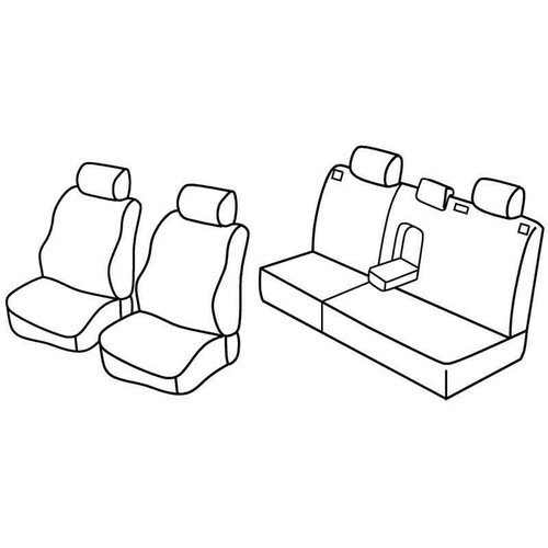Coprisedili Lampa Set Superior - Beige - compatibili per Opel Astra G sw (10/98>02/04)