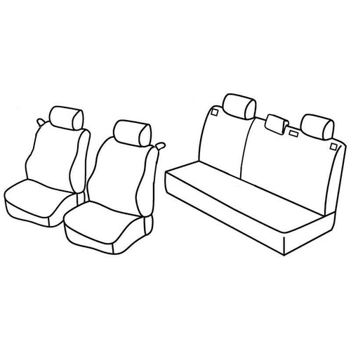 Coprisedili Lampa Set Superior - Beige - compatibili per Opel Astra G 3p (11/00>03/05)