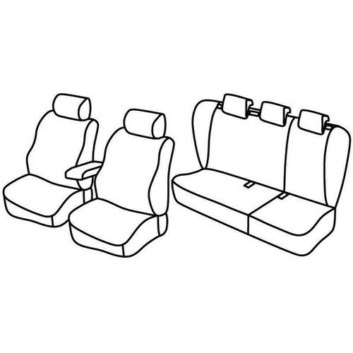Coprisedili Lampa Set Superior - Beige - compatibile per Kia Cee'd Sporty Wagon (09/07>08/12)
