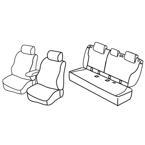 Coprisedili Lampa Set Superior - Beige - compatibile per Bmw Serie 1 (F20) (09/11>06/19)