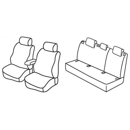 Coprisedili Lampa Set Superior - Beige - compatibile per Audi A3 Sportback (09/04>10/12)