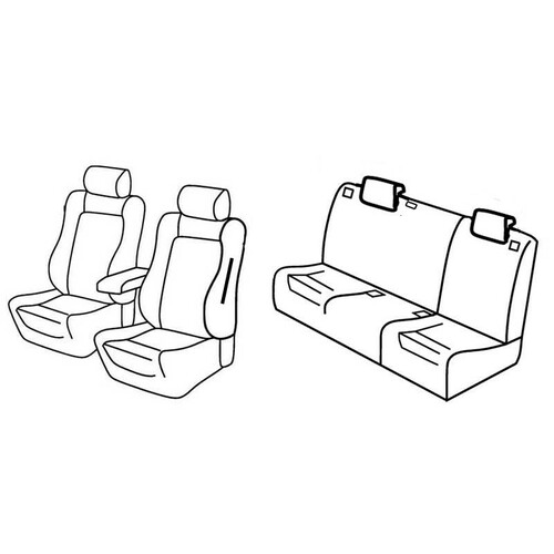 Coprisedili Lampa Set Superior - Beige - compatibili per Alfa Romeo 147 5p (11/04>08/08)