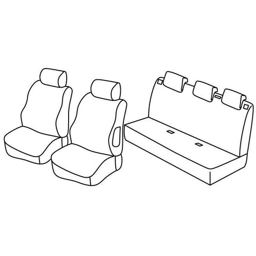 Coprisedili Lampa Set Superior - Beige - compatibili per Suzuki Swift 5p (01/06>08/10)