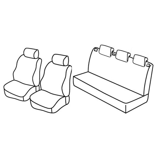 Coprisedili Lampa Set Superior - Beige - compatibili per Seat Ibiza 5p (06/08>08/15)