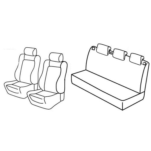 Coprisedili Lampa Set Superior - Beige - compatibili per Seat Ibiza 5p (06/08>08/15)