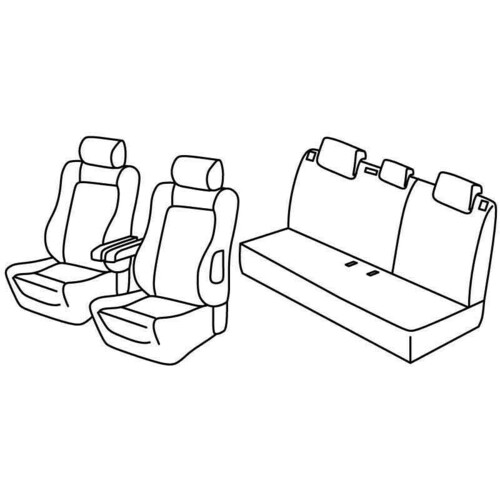 Coprisedili Lampa Set Superior - Beige - compatibile per Citroen C3 (05/02>08/05)