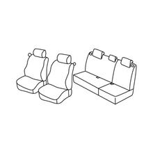 Seat Covers Lampa Set Superior - Beige - compatible for Renault Clio II Storia (10/05>12/10)