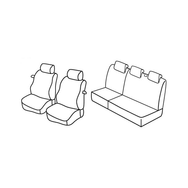 Coprisedili Lampa Set Superior - Beige - compatibile per Fiat Punto 3p (09/99>08/09)