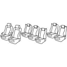 Seat Covers Lampa Set Superior - Hazelnut - compatible with Volkswagen Sharan (10/10>07/20)