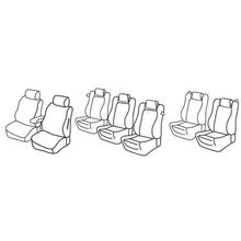 Seat Covers Lampa Set Superior - Hazelnut - compatible for Volkswagen Sharan (10/10>07/20)