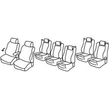 Seat Covers Lampa Set Superior - Hazelnut - compatible for Volkswagen Sharan (10/10>07/20)
