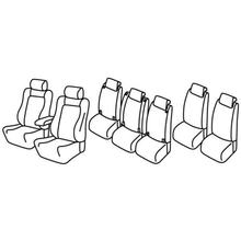 Coprisedili Lampa Set Superior - Nocciola - compatibili per Opel Zafira Tourer (11/11>12/19)