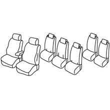 Coprisedili Lampa Set Superior - Nocciola - compatibili per Opel Zafira Tourer (11/11>12/19)