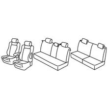 Stoelbekleding Lampa Set Superior - Nocciola - geschikt voor Opel Zafira (09/05>10/11) - Opel Zafira One (11/11>07/15)