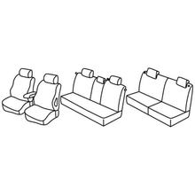 Coprisedili Lampa Set Superior - Nocciola - compatibili per Opel Zafira (09/05>10/11) - Opel Zafira One (11/11>07/15)