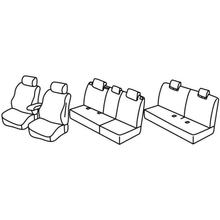 Capas de Assento Lampa Set Superior - Nocciola - compatível para Nissan Qashqai+2 (09/08>01/14)