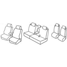 Coprisedili Lampa Set Superior - Nocciola - compatibili per Mitsubishi Outlander (10/12>09/15)