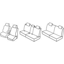 Stoelhoezen Lampa Set Superior - Nocciola - geschikt voor Hyundai Santa Fe (03/06>09/12)